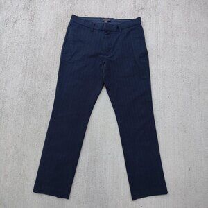 'Banana Republic' navy pinstripe dress pants men's 32